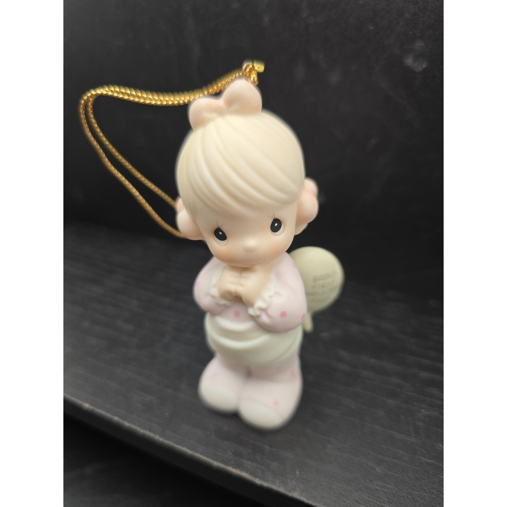 Precious Moments Babies First Christmas, Girl 1993 Ornament Vintage 530867